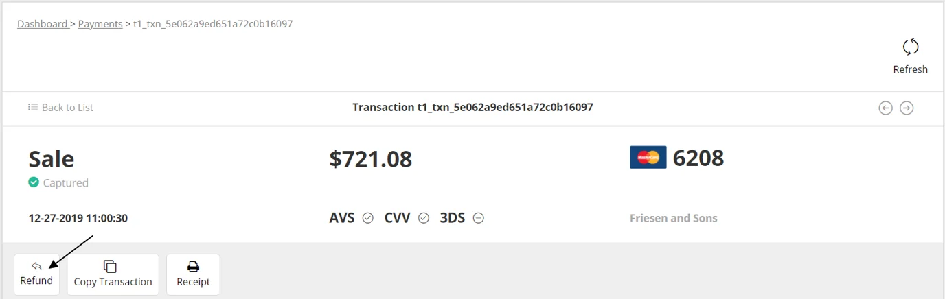 Refund or Void a Transaction in StudioPay