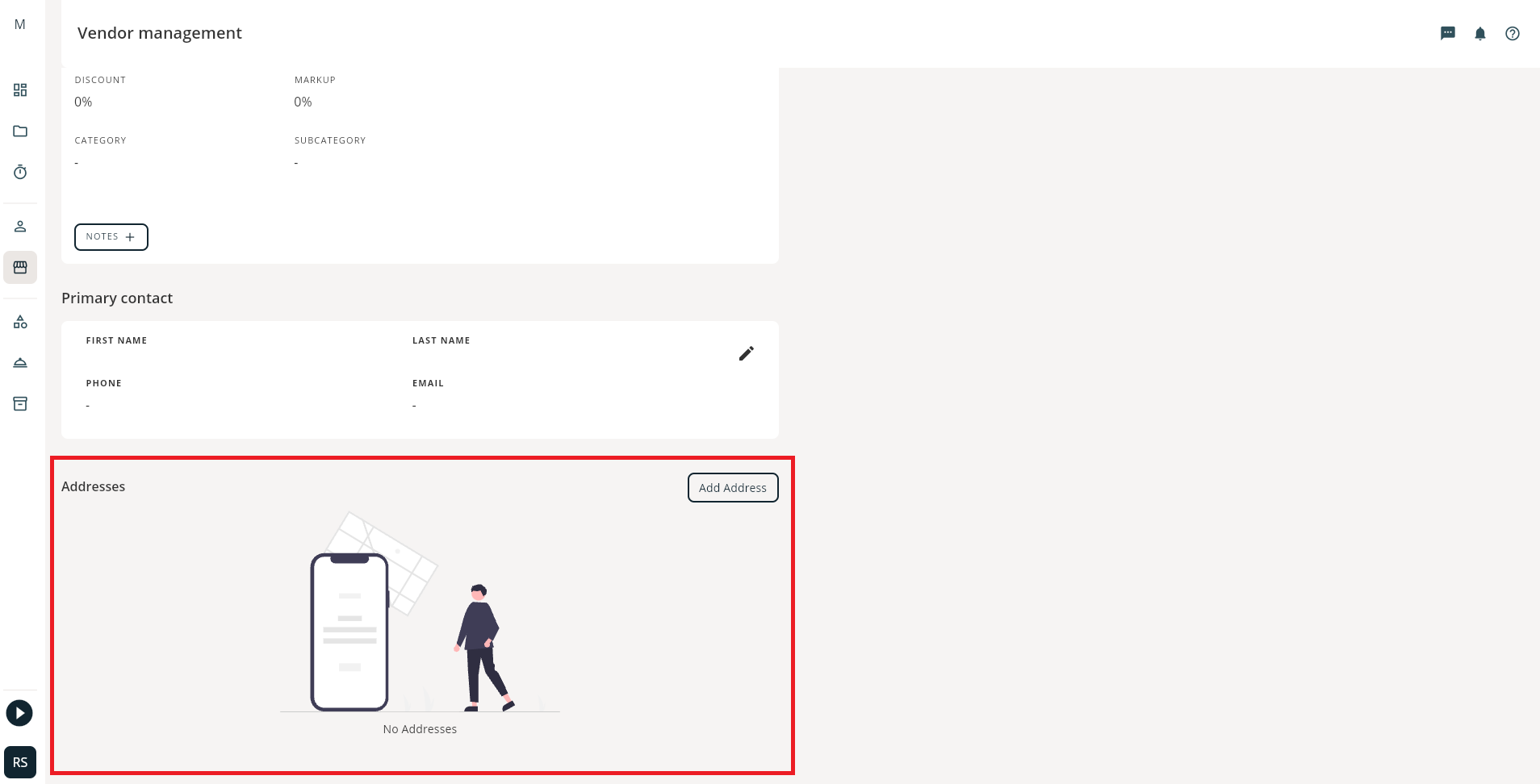 How to add a Vendor