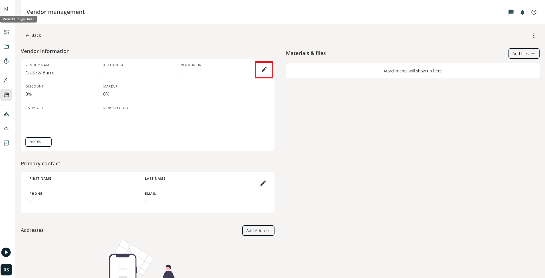 How to add a Vendor