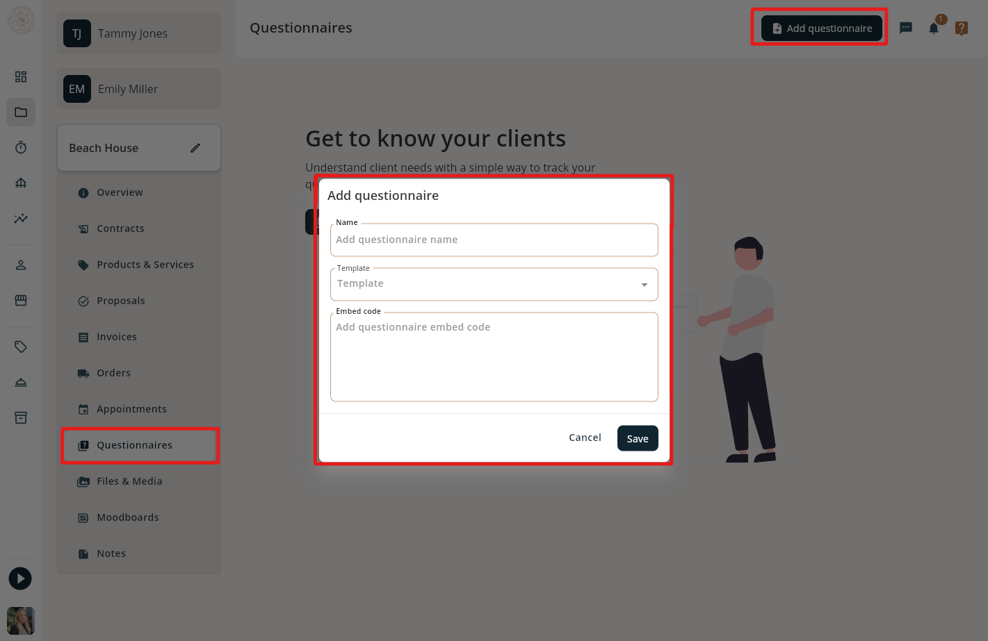 Embedding your Questionnaire
