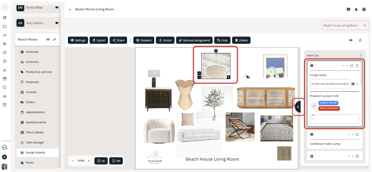 Arranging your Design Board/ Moodboard